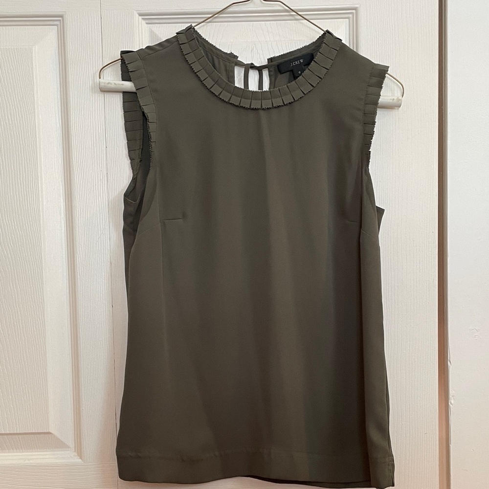 J. Crew Khaki Sleeveless Top